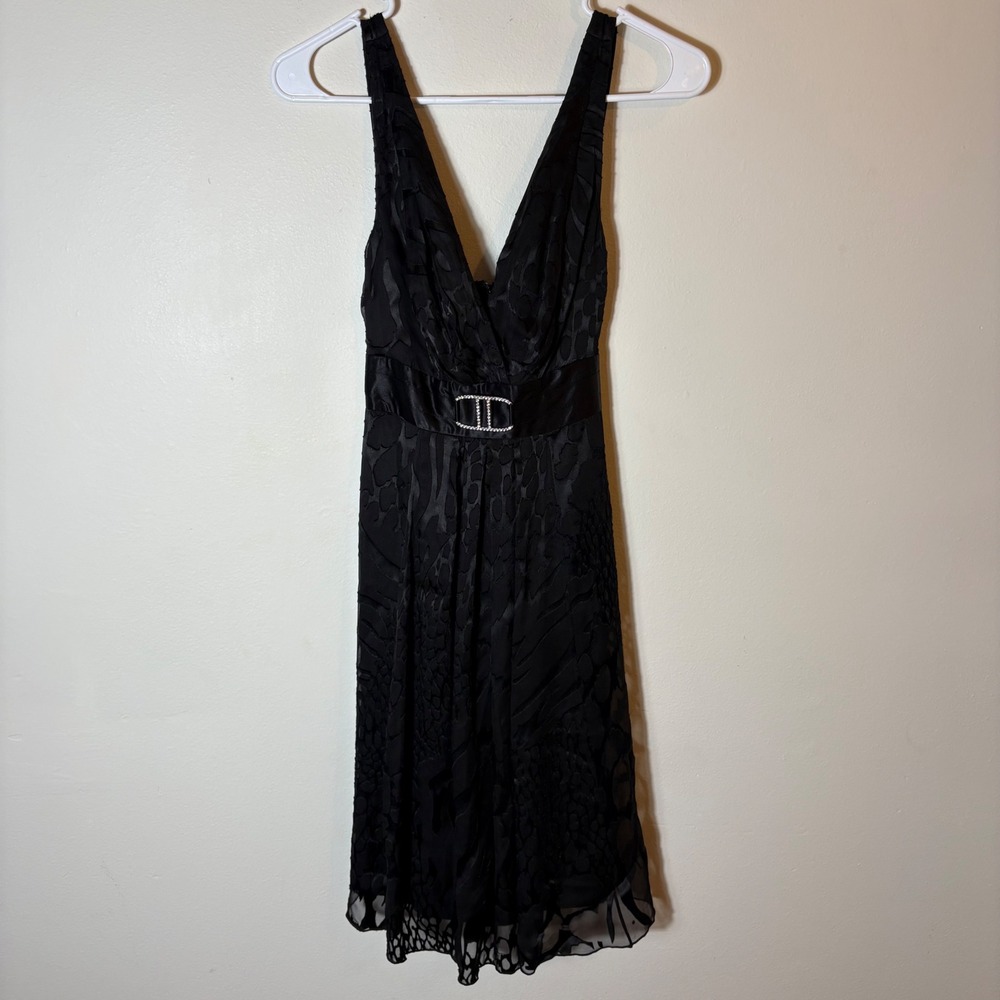 Guess by Marciano Black Silk Blend Cocktail Party Dress XS Y2K‎